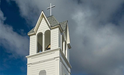 Bethel Church restoration shows the new steeple and bell