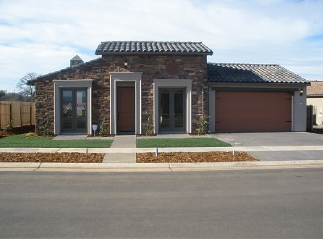 Exterior photo of a single story home with a new roof